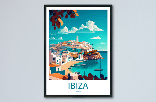 Ibiza Spain Travel Poster