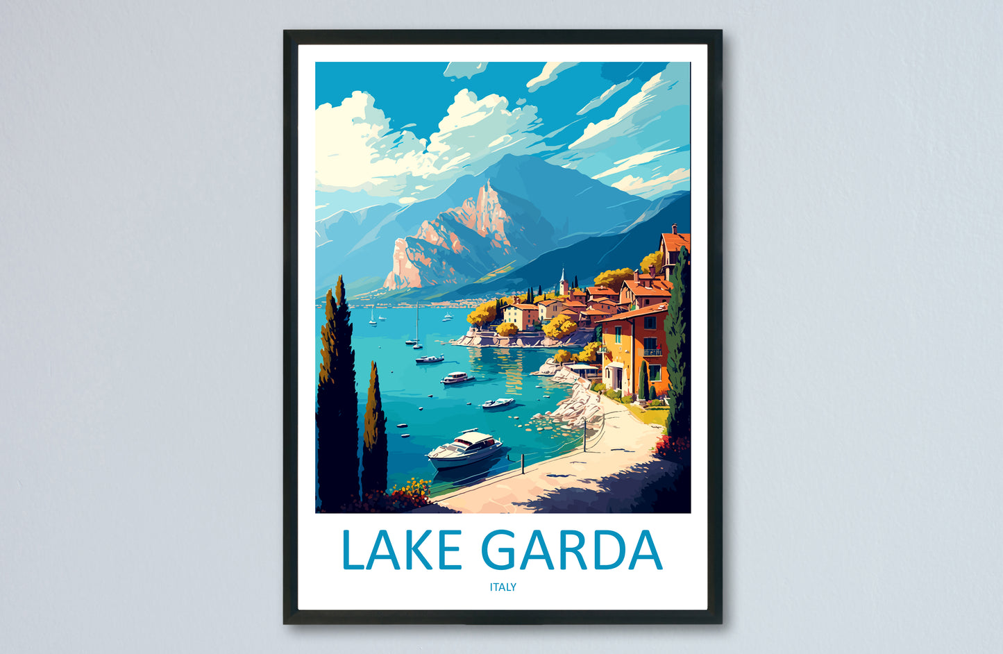 Lake Garda Travel Poster