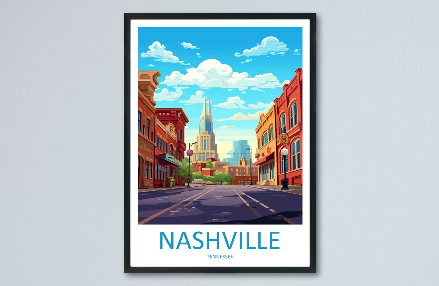 Nashville USA Travel Poster