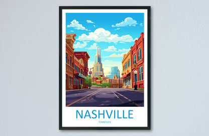 Nashville USA Travel Poster