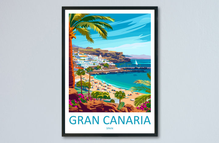 Gran Canaria Spain Travel Poster