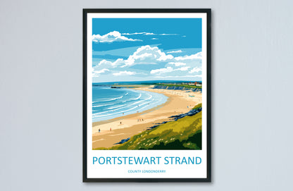 Portstewart England Travel Poster
