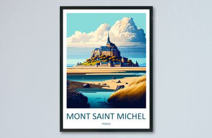 Mont Saint Michel Travel Poster