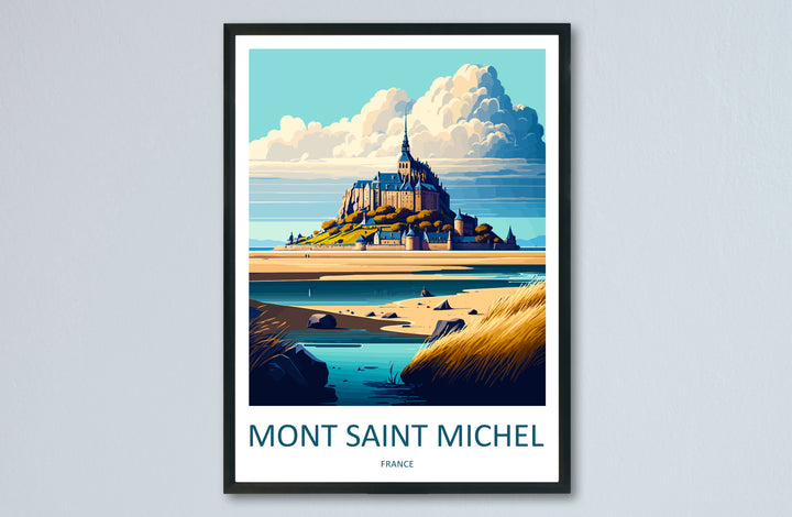 Mont Saint Michel Travel Poster
