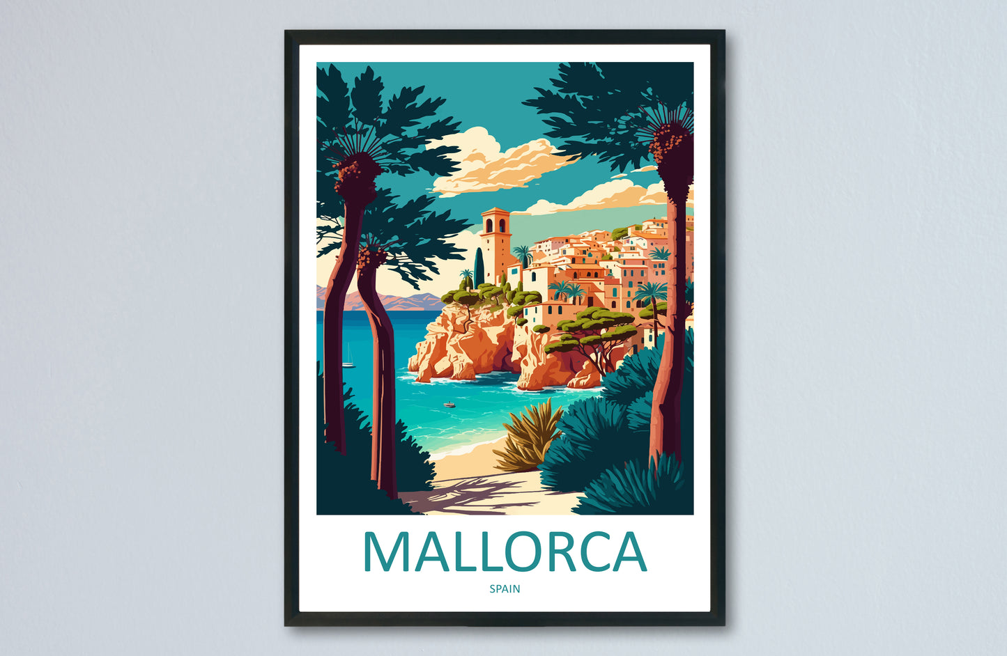 Mallorca Spain Travel Poster