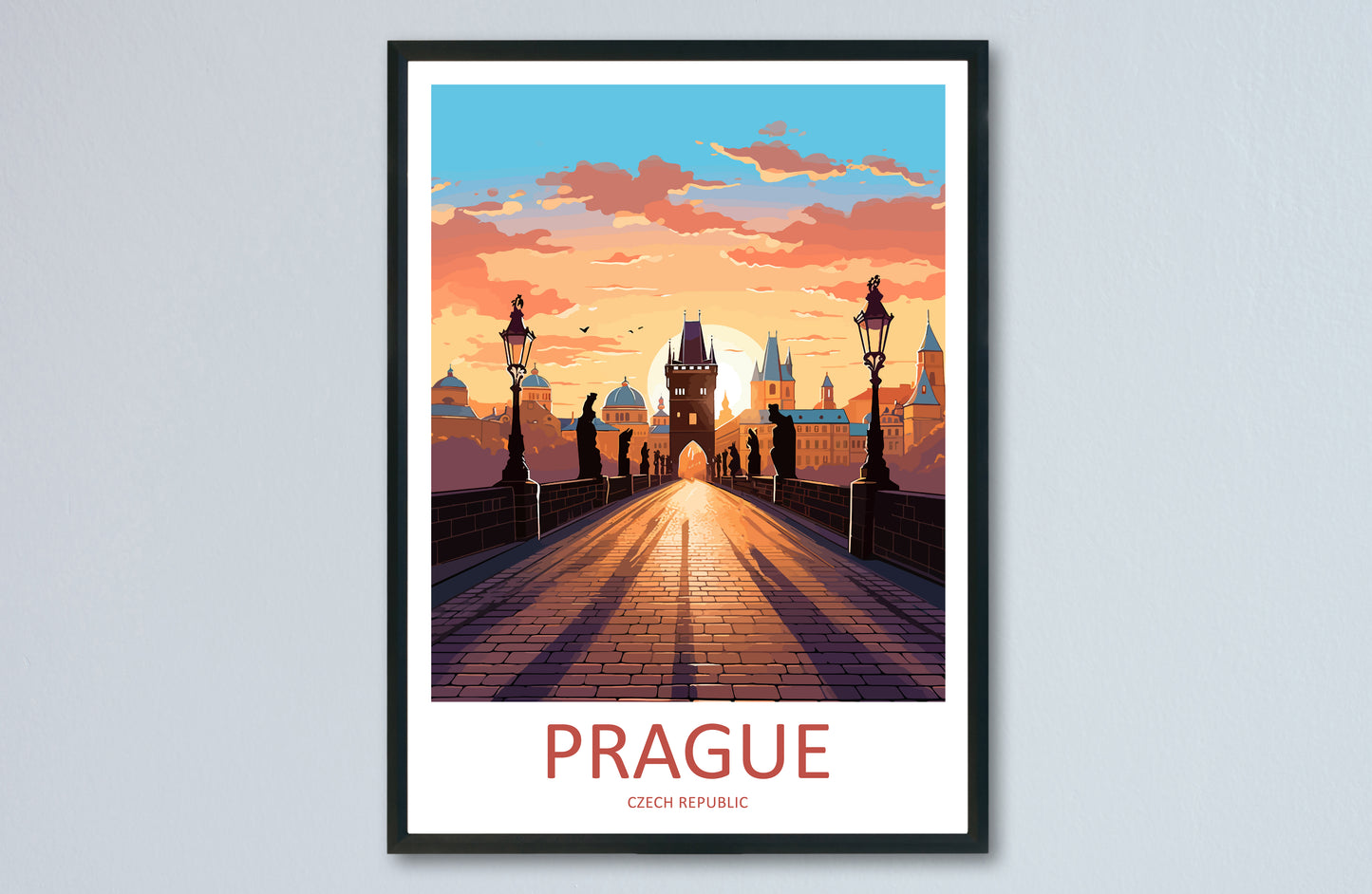 Prague Czech Republic Travel Poster