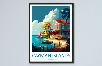 Cayman Islands Caribbean Travel Poster