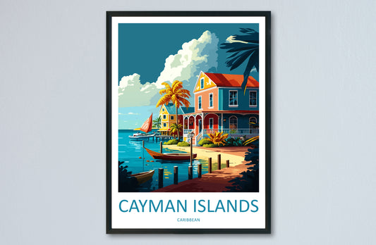 Cayman Islands Caribbean Travel Poster