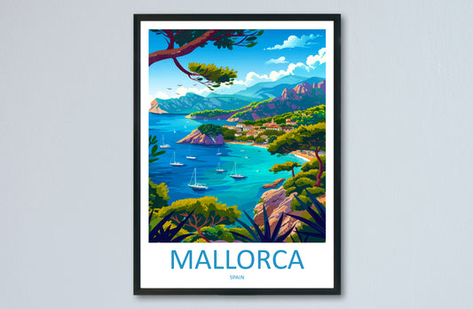 Mallorca Spain Travel Poster