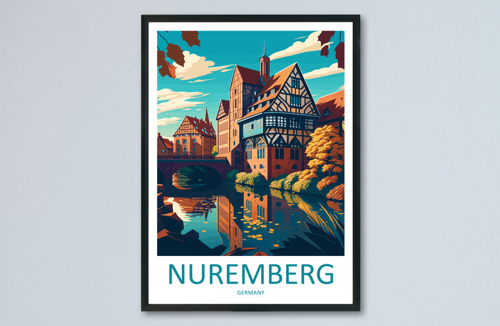 Nuremberg Germany Travel Poster