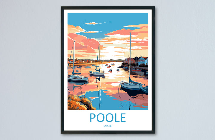 Poole Harbour England Travel Poster