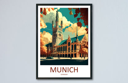 Munich Germany Travel Poster