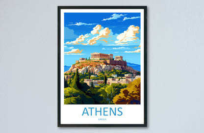 Athens Greece Travel Poster