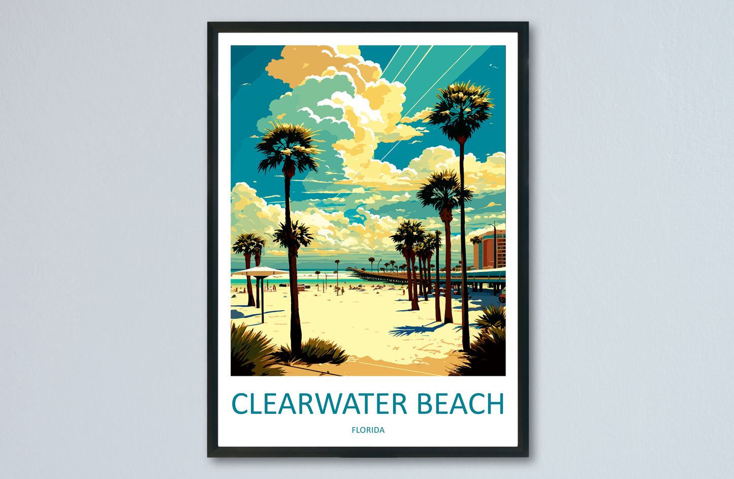 Clearwater Beach USA Travel Poster