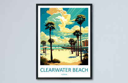 Clearwater Beach USA Travel Poster