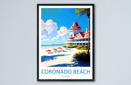 Coronado Beach USA Travel Poster