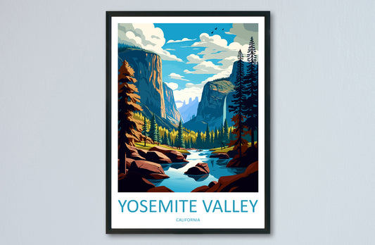 Yosemite Valley USA Travel Poster