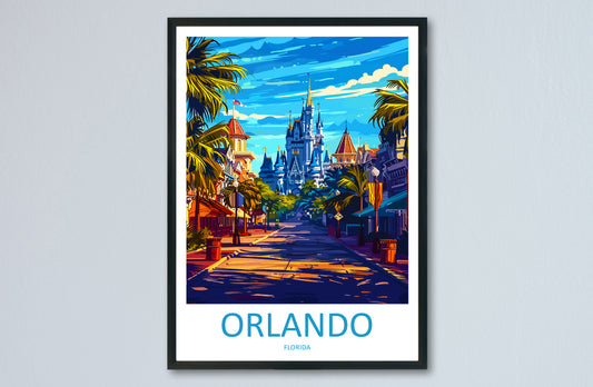 Orlando Florida USA Travel Poster