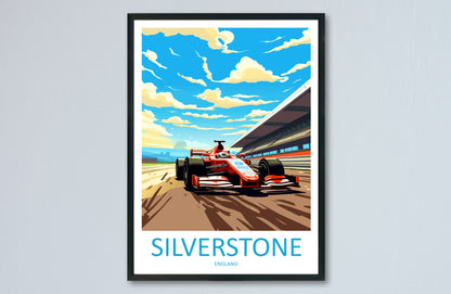 Silverstone England Travel Poster