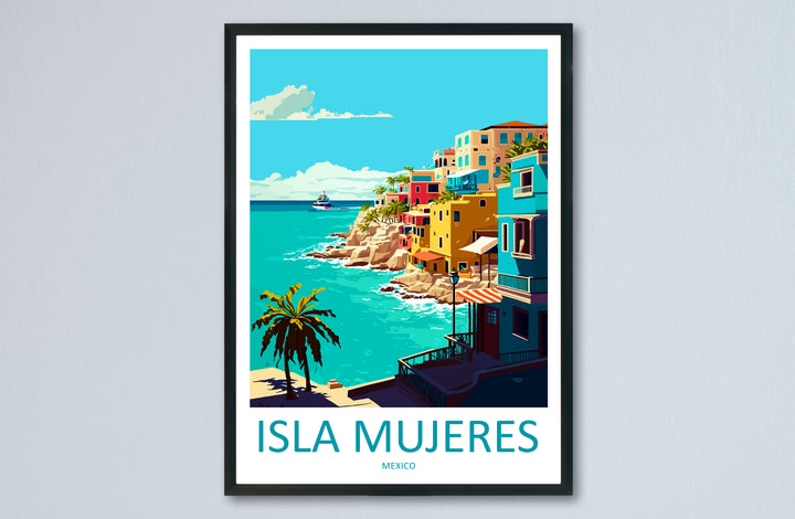 Isla Mujeres Mexico Travel Poster