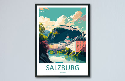 Salzburg Austria Travel Poster