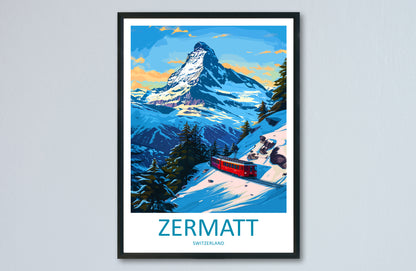 Zermatt Switzerland Travel Poster