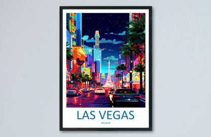 Las Vegas USA Travel Poster