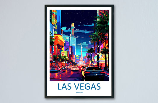 Las Vegas USA Travel Poster