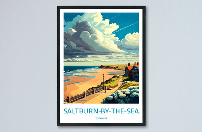 Saltburn-By-The-Sea England Travel Poster