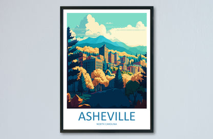 Asheville USA Travel Poster