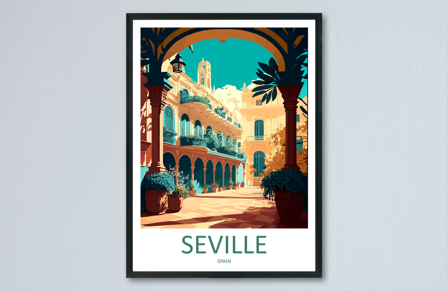 Seville Spain Travel Poster