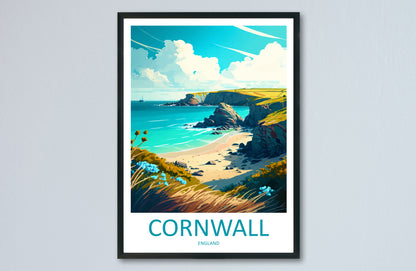 Cornwall England Travel Poster