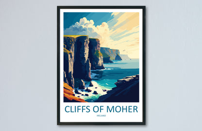 Cliffs Of Moher Ireland Travel Poster