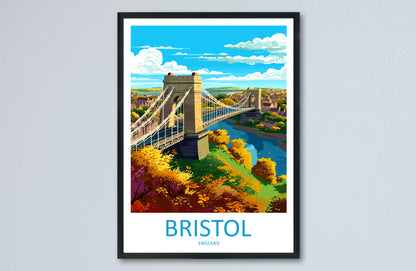 Bristol City England Travel Poster