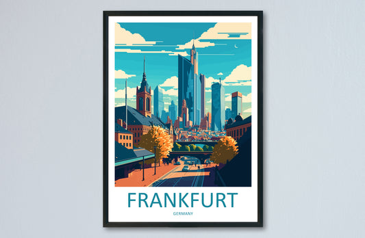 Frankfurt Germany Travel Poster