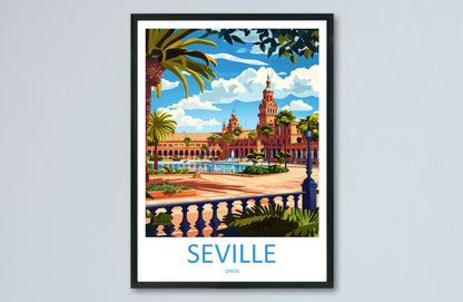 Seville Spain Travel Poster