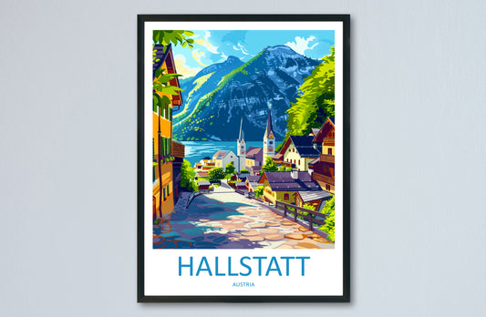 Hallstatt Austria Travel Poster