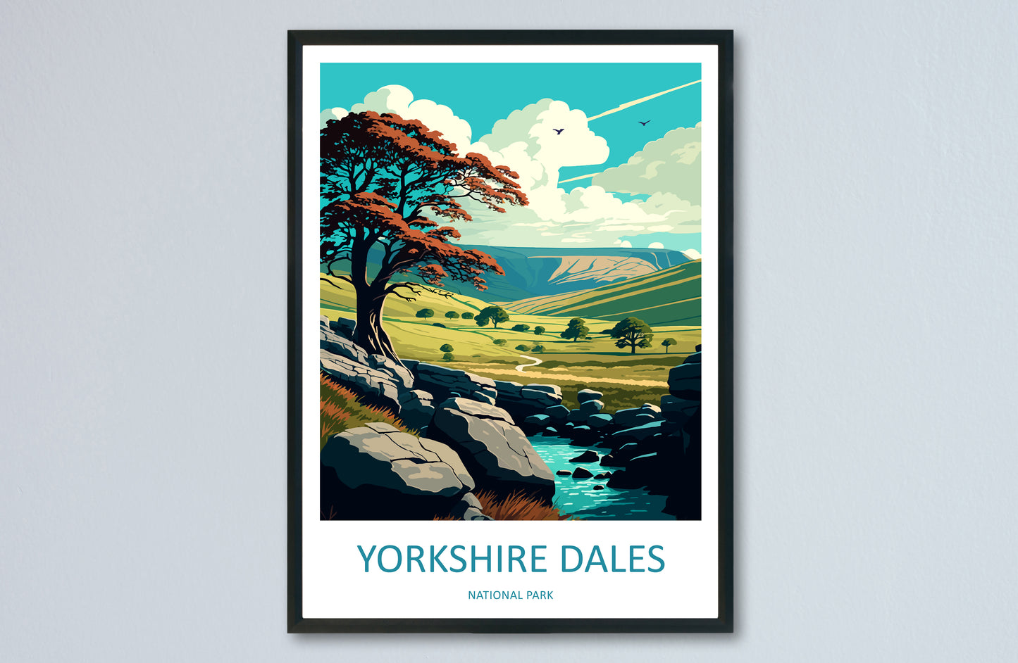 Yorkshire Dales England Travel Poster