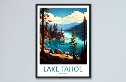 Lake Tahoe USA Travel Poster