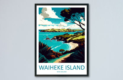 Waiheke Island New Zealand Travel Poster