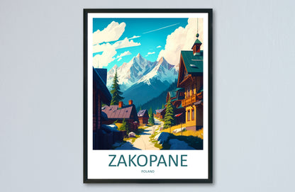 Zakopane Poland Travel Poster