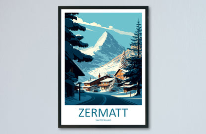 Zermatt Switzerland Travel Poster