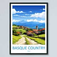 Basque Country Travel Poster