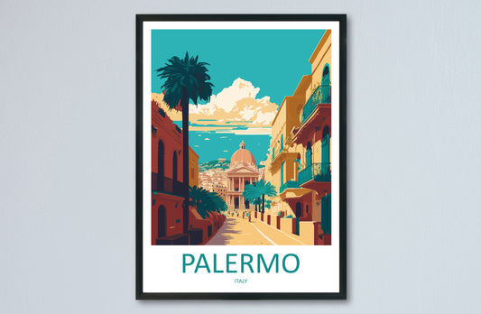 Palermo Italy Travel Poster