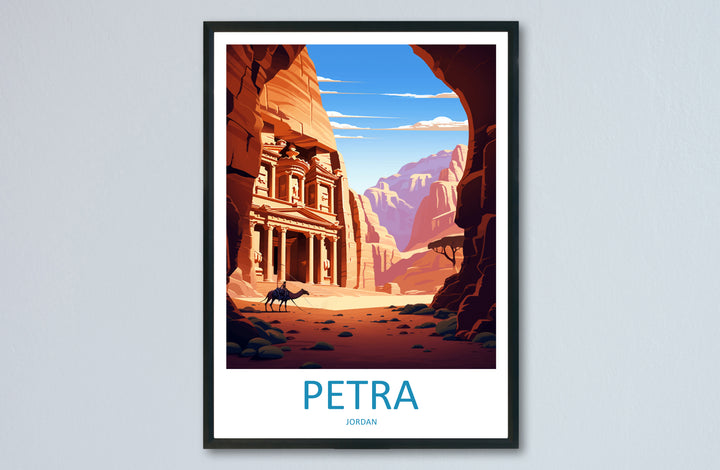 Petra Jordan Travel Poster