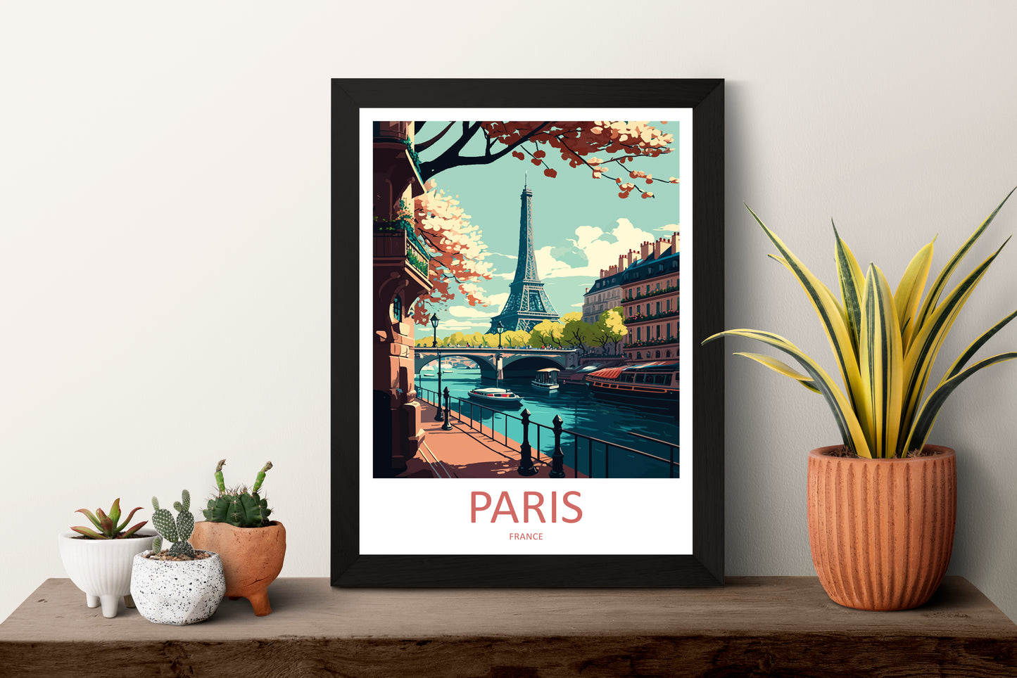 Paris France Travel Poster