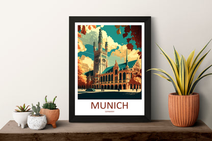 Munich Germany Travel Poster