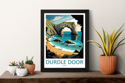 Durdle Door England Travel Poster