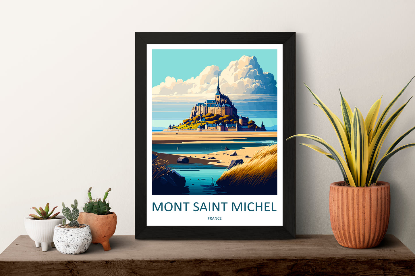 Mont Saint Michel Travel Poster