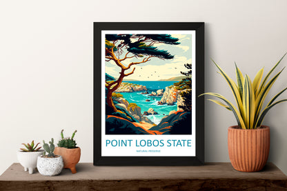 Point Lobos State Natural Reserve USA Travel Poster